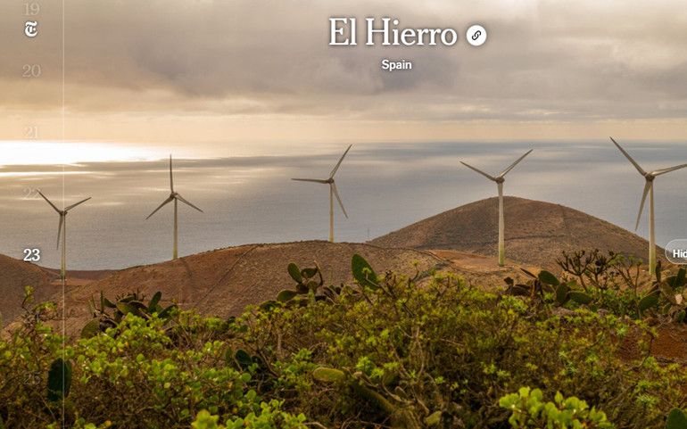 El Hierro (Tây Ban Nha): Việc sản xuất điện từ gió và nước ở một vùng đất nhỏ là cách làm tối ưu nhất. The New York Times: Đồng bằng sông Hồng trong danh sách 52 điểm đến năm 2022 -0