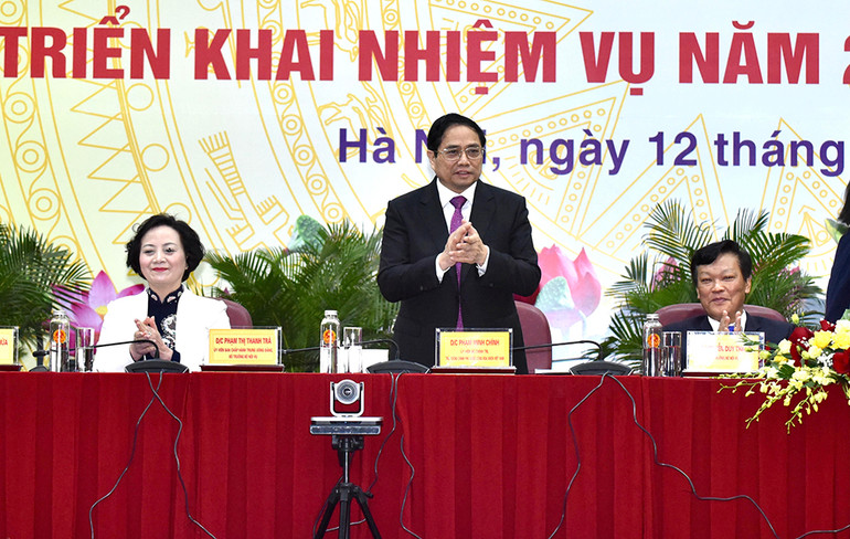 Thủ tướng Pham Mình Chinh dự tổng kết và triển khai nhiệm vụ năm 2021 của Ngành nội vụ -2