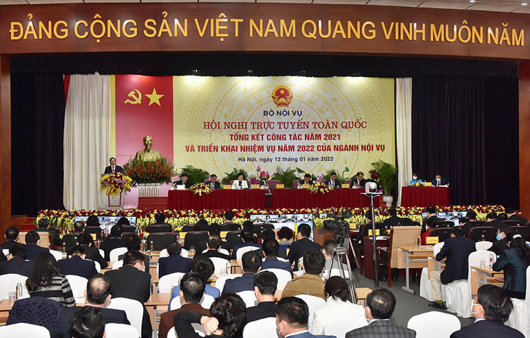 Thủ tướng Pham Mình Chinh dự tổng kết và triển khai nhiệm vụ năm 2021 của Ngành nội vụ -6