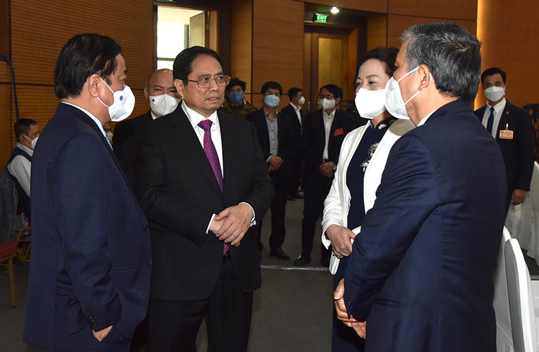 Thủ tướng Pham Mình Chinh dự tổng kết và triển khai nhiệm vụ năm 2021 của Ngành nội vụ -4