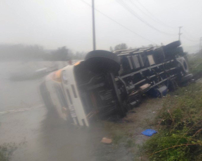 Bão số 12 quật đổ cây, gây ngập úng ở Phú Yên -0