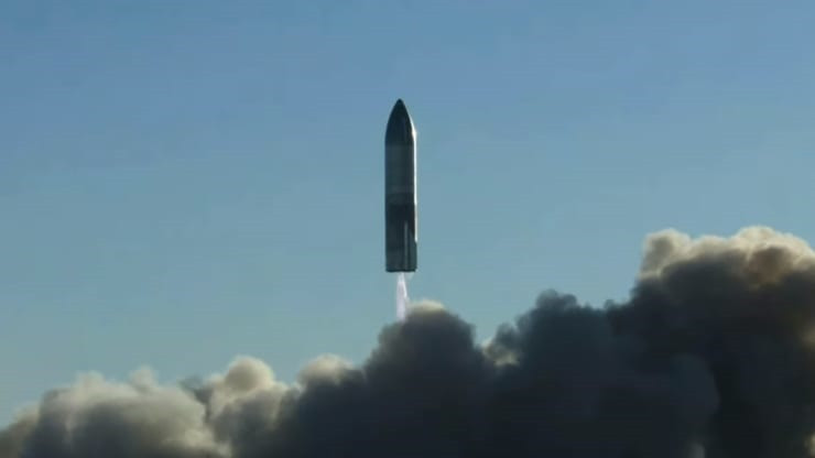 Nguyên mẫu tên lửa Starship cất cánh. Ảnh: SpaceX. Nguyên mẫu tên lửa Starship phát nổ sau khi bay cao kỷ lục -0