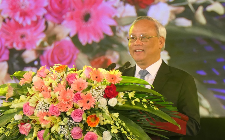 Phó Chủ tịch Quốc hội Uông Chu Lưu phát biểu tại buổi lễ. anh_2_3-1606575727208.jpg