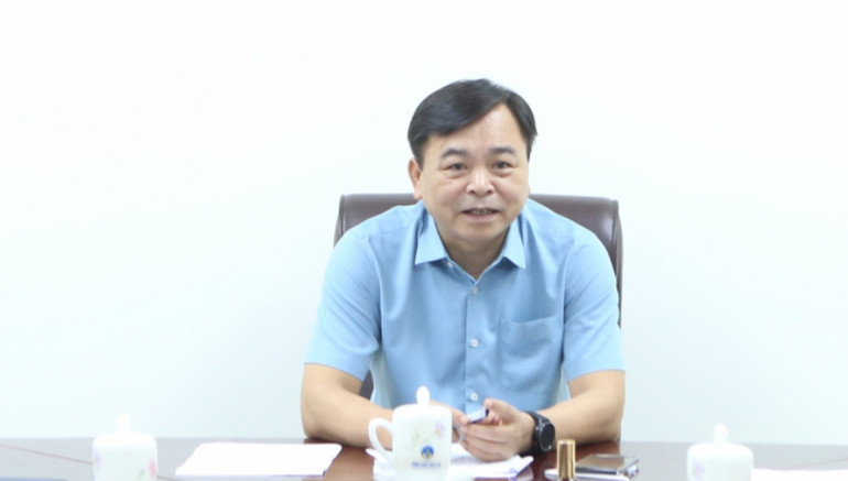 Thứ trưởng Nông nghiệp và Phát triển nông thôn Nguyễn Hoàng Hiệp phát biểu tại cuộc họp. Khẩn trương hoàn thành dự án sửa chữa và nâng cao an toàn đập -0
