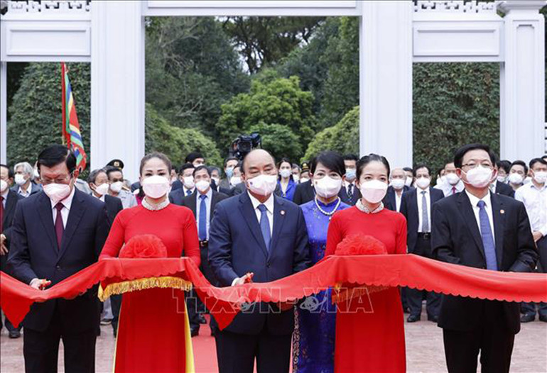 Chủ tịch nước dự Lễ khánh thành Đền thờ Tây Sơn Tam kiệt -0