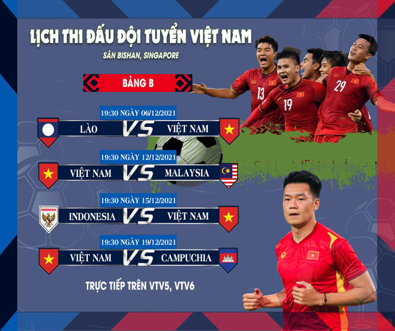 Lịch thi đấu vòng bảng của đội tuyển Việt Nam tại AFF Suzuki Cup 2020 -0