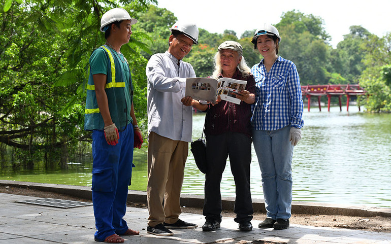 Lễ đón nhận kỷ lục về Khoa học công nghệ của tác giả công trình kè hồ Hoàn Kiếm -0