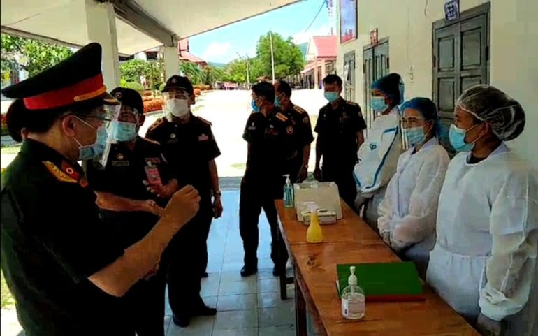 Đoàn Quân y Việt Nam kết thúc chuyến làm việc giúp Lào phòng, chống dịch Covid-19 -0