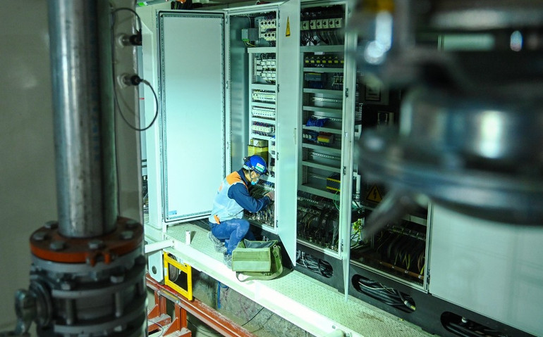 Lắp ráp máy đào hầm đầu tiên tuyến đường sắt đô thị Nhổn – Ga Hà Nội -0