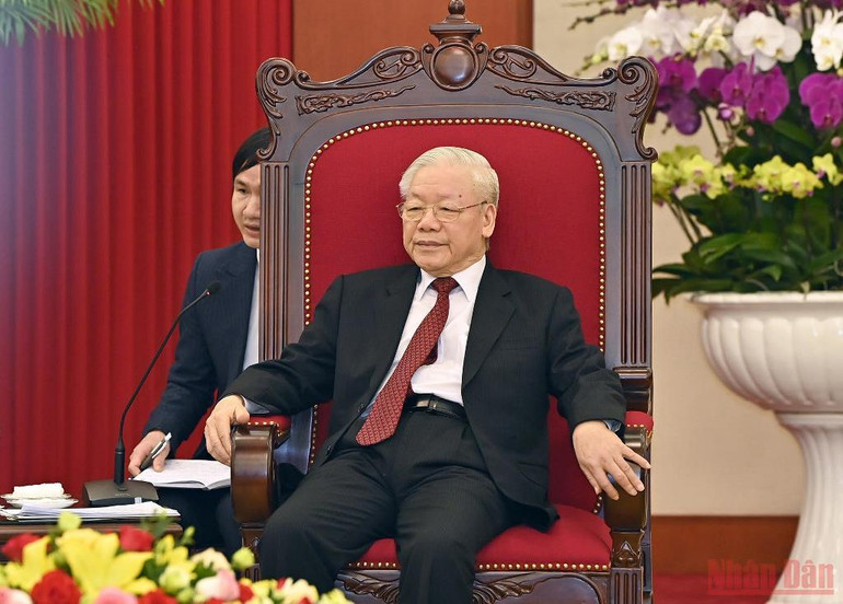 Tổng Bí thư Nguyễn Phú Trọng tiếp Thủ tướng Nhật Bản Kishida Fumio -0