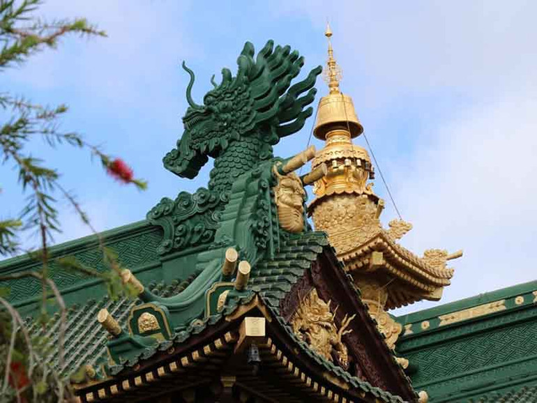 Những thiết kế tinh xảo, độc đáo đến từng chi tiết. Chùa Minh Thành đẹp cổ kính giữa lòng phố núi Pleiku -3