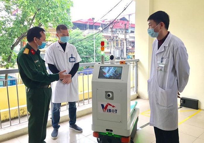 Robot VIBOT do Việt Nam phát triển hỗ trợ đắc lực phòng, chống Covid-19 -0