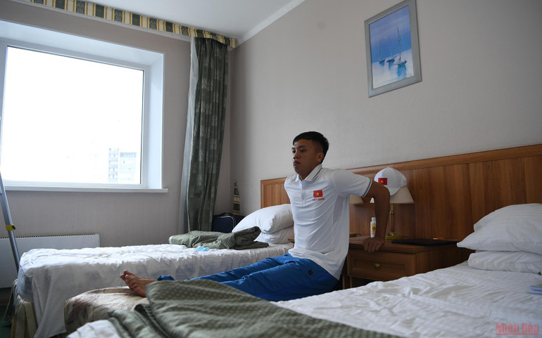 Army Games 2021: Đoàn Việt Nam luyện tập duy trì thể trạng tốt trong những ngày cách ly -1