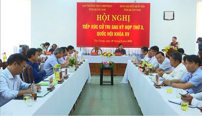 Phó Chủ tịch Quốc hội Nguyễn Đức Hải tiếp xúc cử tri huyện Tây Giang. Phó Chủ tịch Quốc hội Nguyễn Đức Hải tiếp xúc cử tri tại Quảng Nam -0
