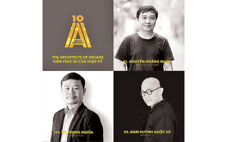 Ba gương mặt KTS ghi dấu một thập kỷ song hành cùng kiến trúc Việt của Ashui Awards. Một thập kỷ song hành cùng kiến trúc Việt -0