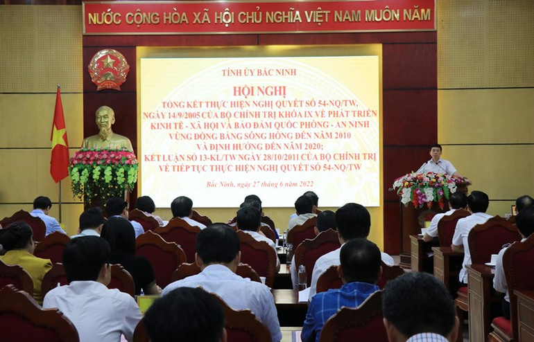 Quang cảnh Hội nghị. Bắc Ninh đẩy mạnh phát triển kinh tế-xã hội, bảo đảm an ninh-quốc phòng -0