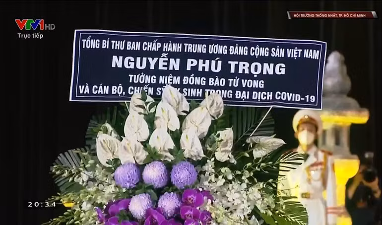 Lễ tưởng niệm đồng bào tử vong và cán bộ, chiến sĩ hy sinh trong dịch Covid-19 -0