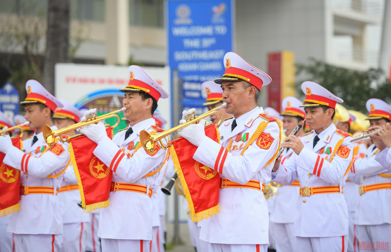Cận cảnh lễ thượng cờ các Đoàn thể thao dự SEA Games 31 -0