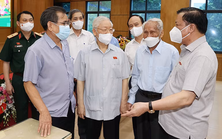 Tổng Bí thư Nguyễn Phú Trọng tiếp xúc cử tri thành phố Hà Nội -0