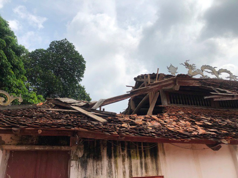 Vĩnh Phúc: Lại một ngôi đình có nguy cơ sụp đổ -0