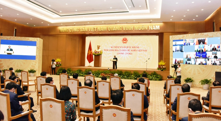 Sự ổn định và phát triển của Việt Nam luôn gắn liền với môi trường hòa bình, hợp tác và phát triển của khu vực và thế giới -0