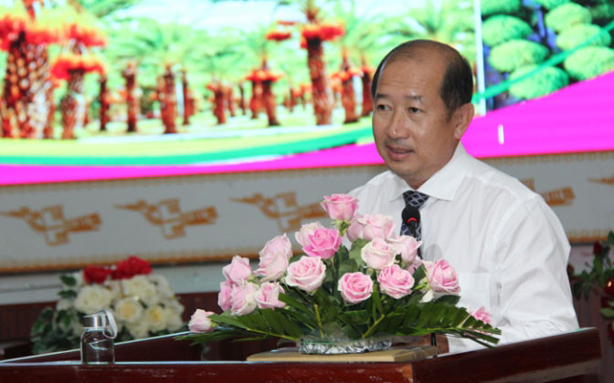 Phó Chủ tịch UBND tỉnh Đồng Tháp Đoàn Tấn Bửu phát biểu tại hội thảo “Tiềm năng và giải pháp phát triển làng văn hóa du lịch Sa Đéc”. Tâm huyết cho sự phát triển Làng Văn hóa du lịch Sa Đéc -0