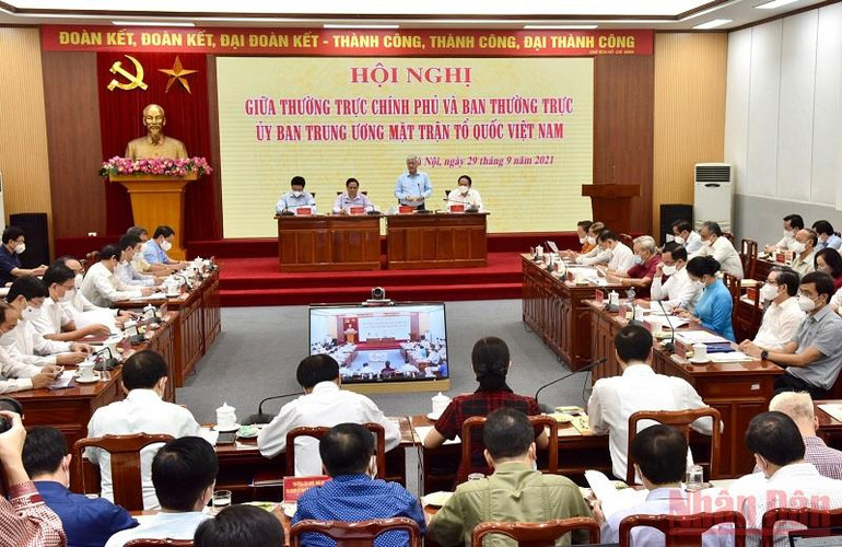 Nâng cao hiệu quả phối hợp công tác giữa Chính phủ và MTTQ Việt Nam -0