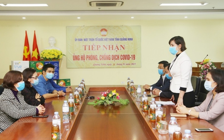 Tập đoàn TH tặng 201.600 ly sữa tươi sạch và các loại đồ uống góp sức chống dịch Covid-19 tại Hải Dương, Quảng Ninh -0