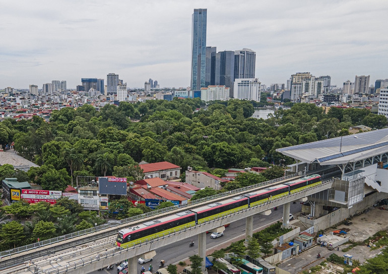 Chạy thử nghiệm tuyến đường sắt trên cao đoạn Nhổn – Cầu Giấy -0