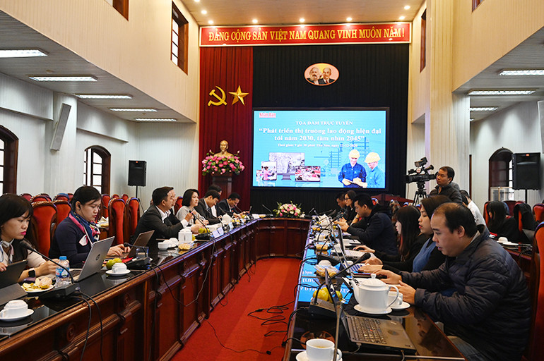 Tọa đàm trực tuyến “Phát triển thị trường lao động hiện đại tới năm 2030, tầm nhìn 2045” -0