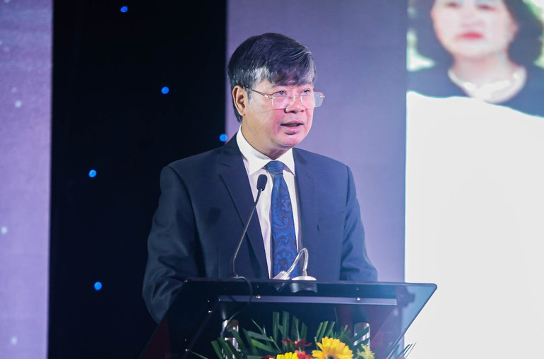 Chủ tịch Hội Cấp thoát nước Việt Nam Nguyễn Ngọc Điệp phát biểu tại Hội thảo. Cần hoàn thiện cơ chế chính sách để phát triển bền vững ngành nước -0