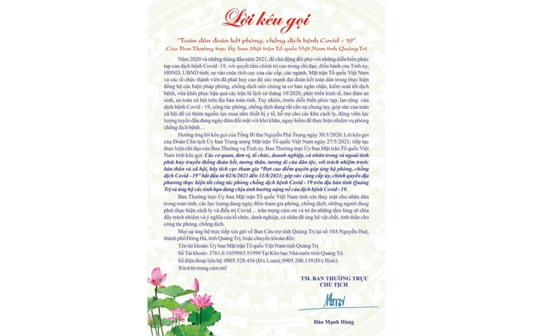 Thơm thảo những tấm lòng người dân Quảng Trị -0