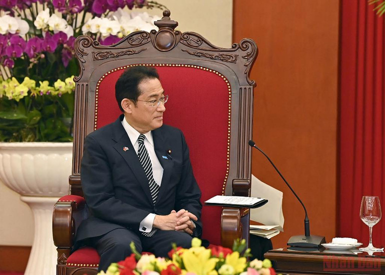 Tổng Bí thư Nguyễn Phú Trọng tiếp Thủ tướng Nhật Bản Kishida Fumio -0