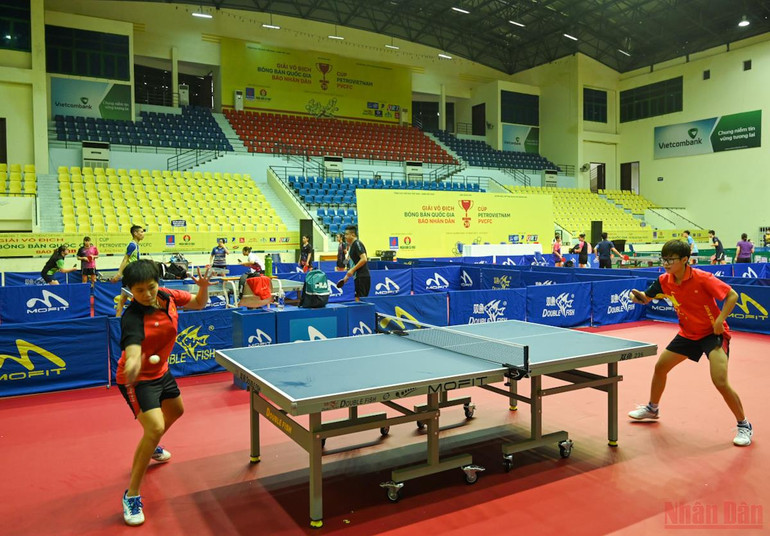 Bảo đảm điều kiện thi đấu và công tác phòng, chống dịch tại Giải vô địch bóng bàn quốc gia Báo Nhân Dân -0