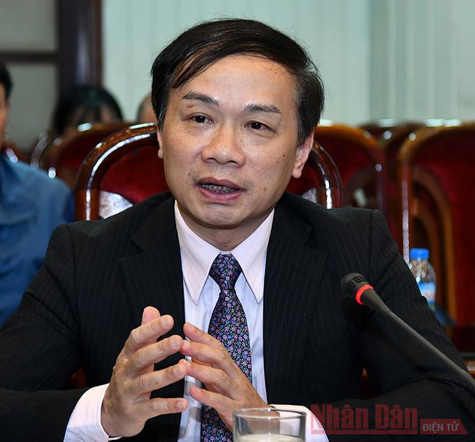 TS Phạm Tất Thắng (Ảnh: Duy Linh). Tạo điều kiện cho các cơ chế, chính sách trong hoạt động giáo dục nghề nghiệp -0