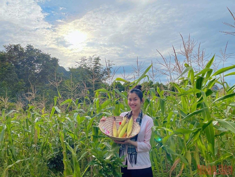 Hoàng Phượng đã từ thảm đỏ quốc tế về bản Nùng cùng bà con nâng giá trị cây ngô. Bài ca của Đất -0