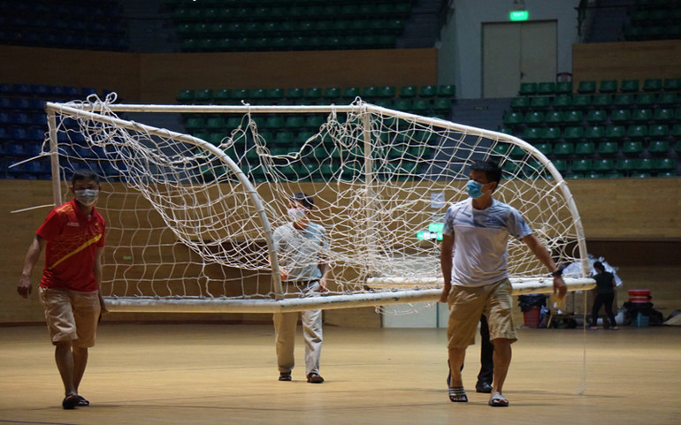 Cung thể thao Tiên Sơn sẵn sàng cho bệnh viện dã chiến -0