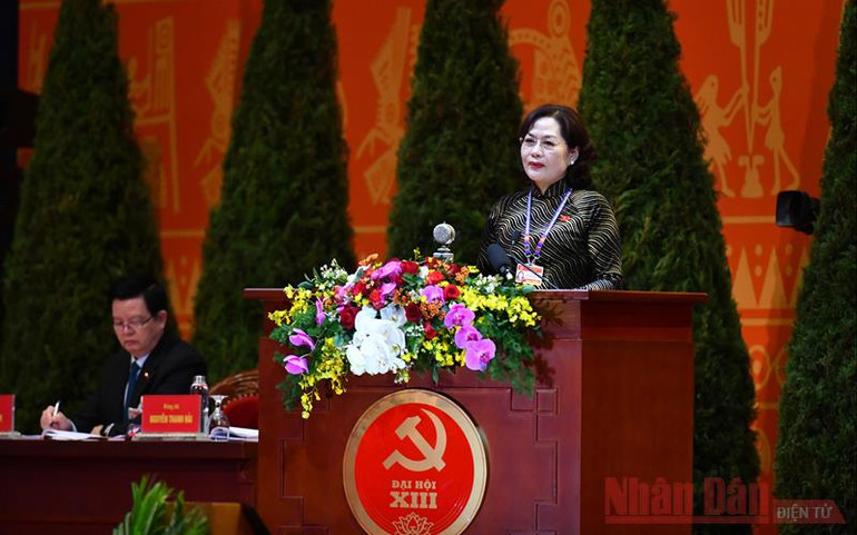 Đại hội XIII của Đảng tiếp tục phiên tham luận tại hội trường -0