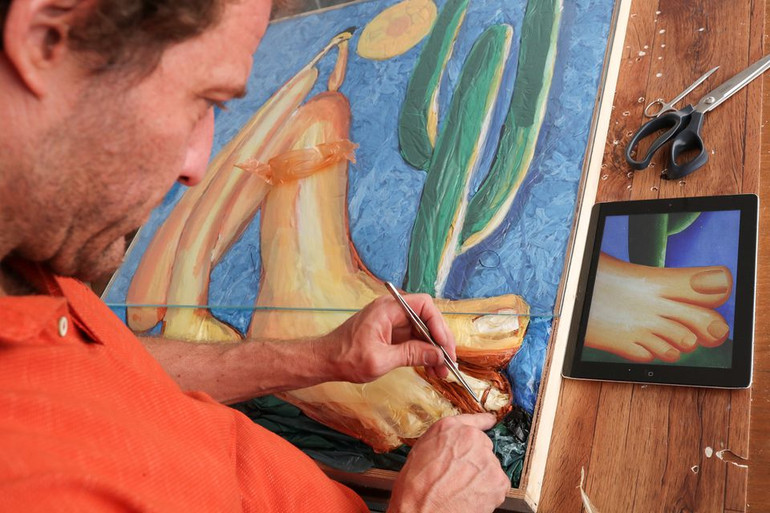 Tái tạo các tác phẩm nghệ thuật từ rác nhựa -0