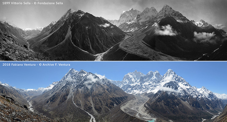 Những thay đổi của dãy Himalaya qua thời gian. Triển lãm về phong cảnh Italia và Việt Nam -0