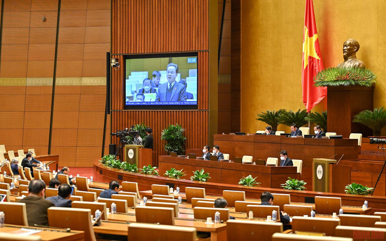 Quang cảnh phiên thảo luận. (Ảnh: Khoa Linh) Kiểm soát chặt chẽ việc chuyển đổi mục đích sử dụng đất -0