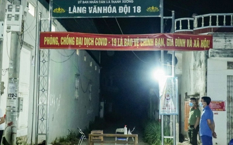 Điện Biên phong tỏa một khu dân cư có bệnh nhân dương tính với SARS-CoV-2 -0