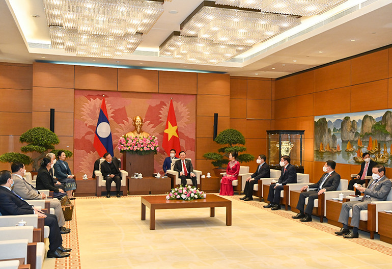 Chủ tịch Quốc hội Lào kết thúc tốt đẹp chuyến thăm chính thức Việt Nam -0