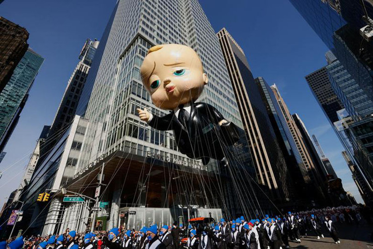 [Ảnh] Không khí sôi động của cuộc diễu hành dịp Lễ Tạ ơn tại New York (Mỹ) -0