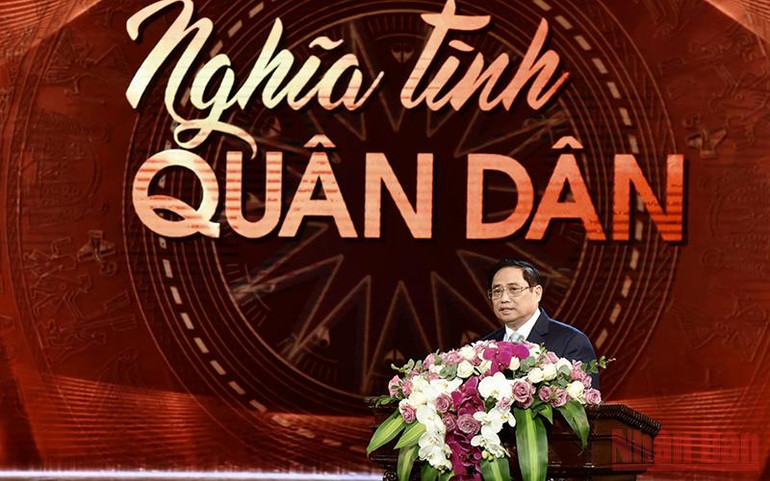 Thủ tướng Phạm Minh Chính dự Chương trình giao lưu nghệ thuật “Nghĩa tình quân dân” -0