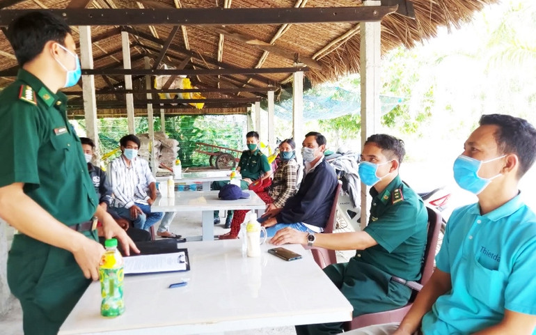Dân biên giới Kiên Giang cam kết phòng, chống dịch bệnh Covid-19 -0