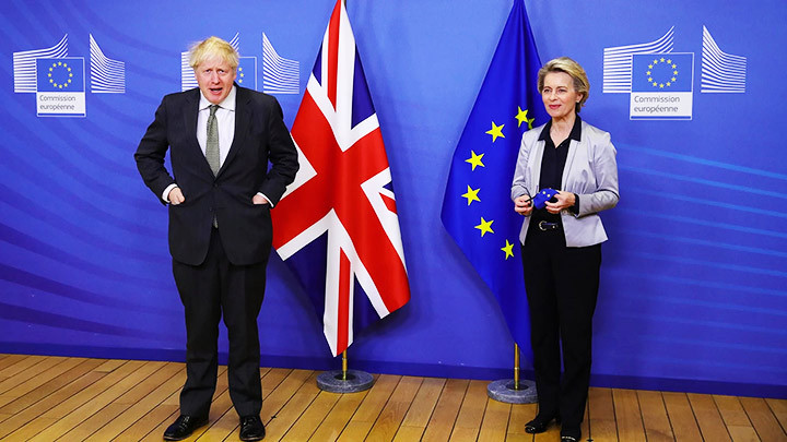 Thủ tướng Anh Boris Johnson (trái) muốn tháo gỡ bế tắc liên quan Nghị định thư Bắc Ireland. Ảnh: BBC Nghị định thư Bắc Ireland - mối quan tâm lớn -0