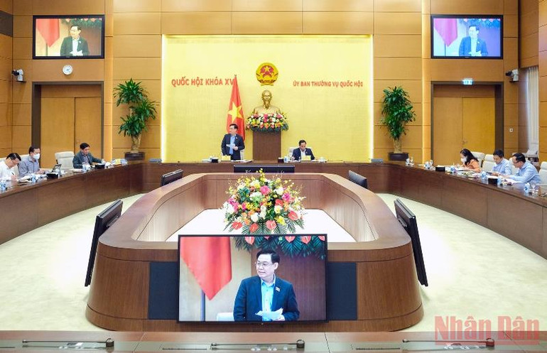 Quang cảnh cuộc họp. (Ảnh: ĐĂNG ANH) Tập trung kiến nghị đổi mới cách thức tổ chức triển khai giám sát -0