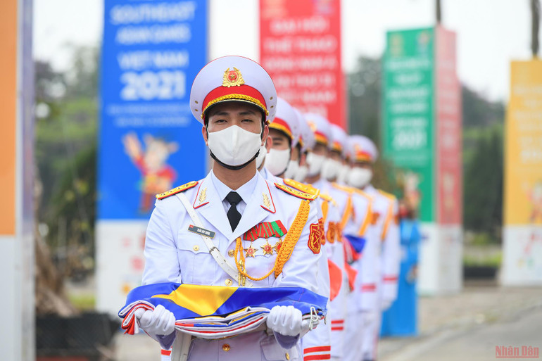 Cận cảnh lễ thượng cờ các Đoàn thể thao dự SEA Games 31 -0