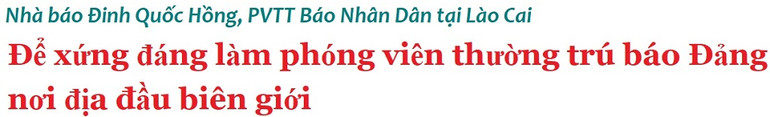 Những câu chuyện nghề của Phóng viên thường trú -0